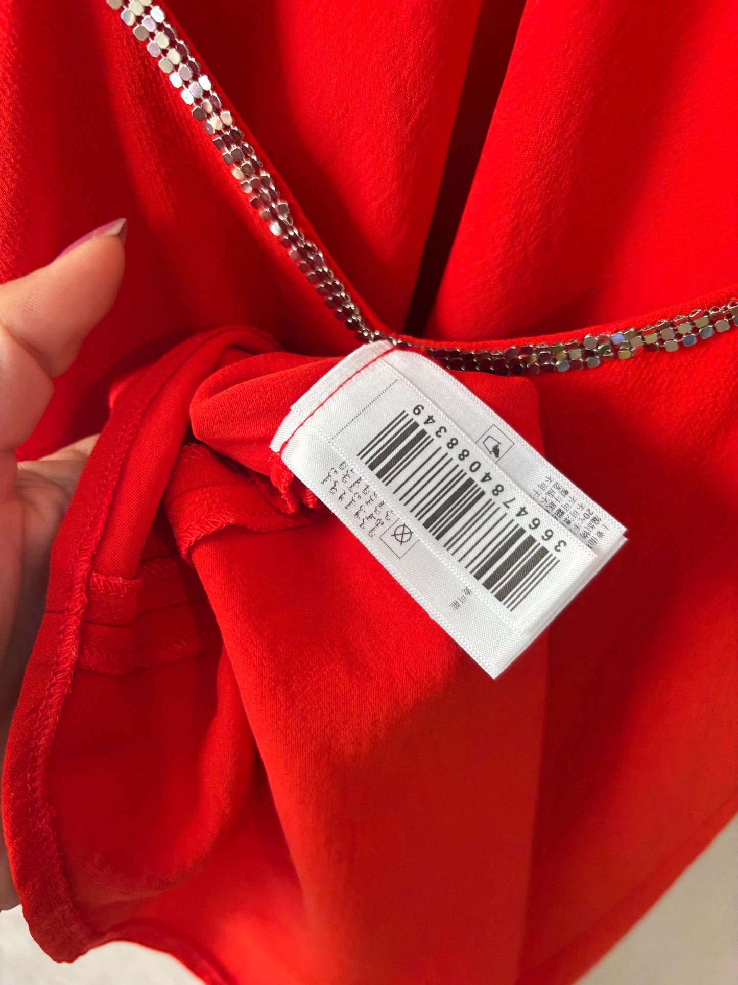 Robe Bash rouge dos nu – Taille 1 – Élégante & fluide femme