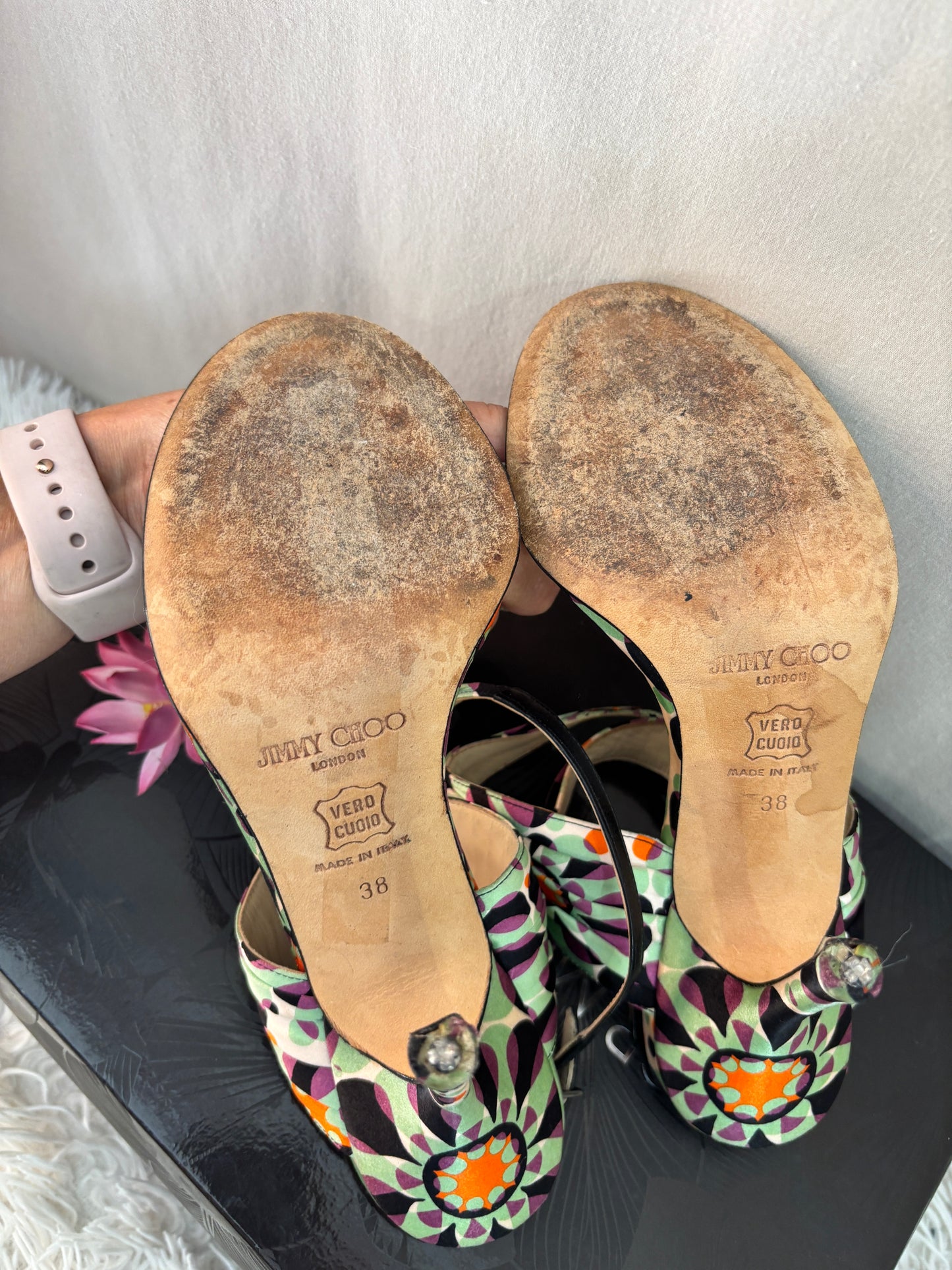 Jimmy Choo – Sandales de luxe à talons – Taille 38