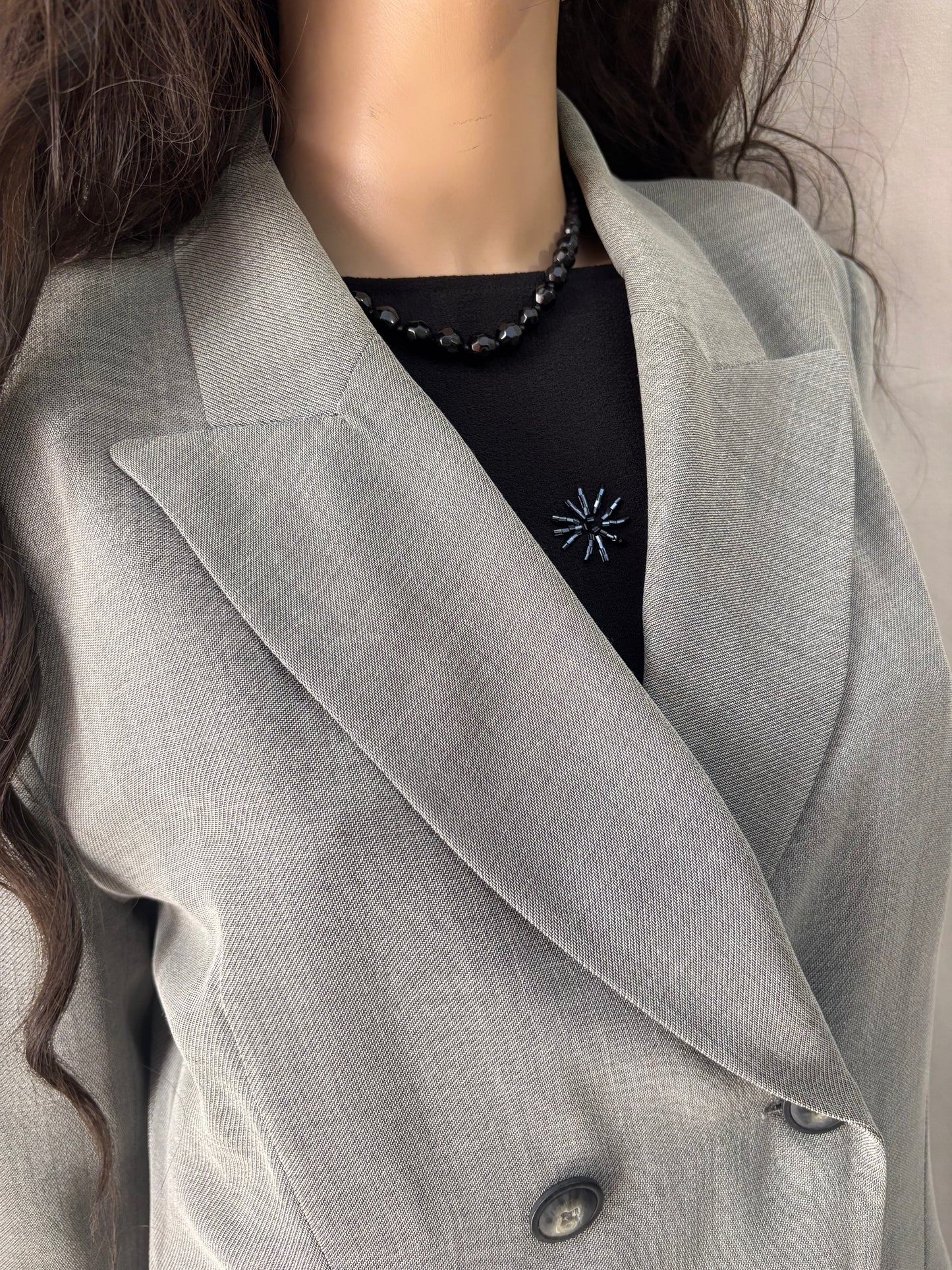 Caroll- Robe blazer grise – robe élégante femme - taille 42