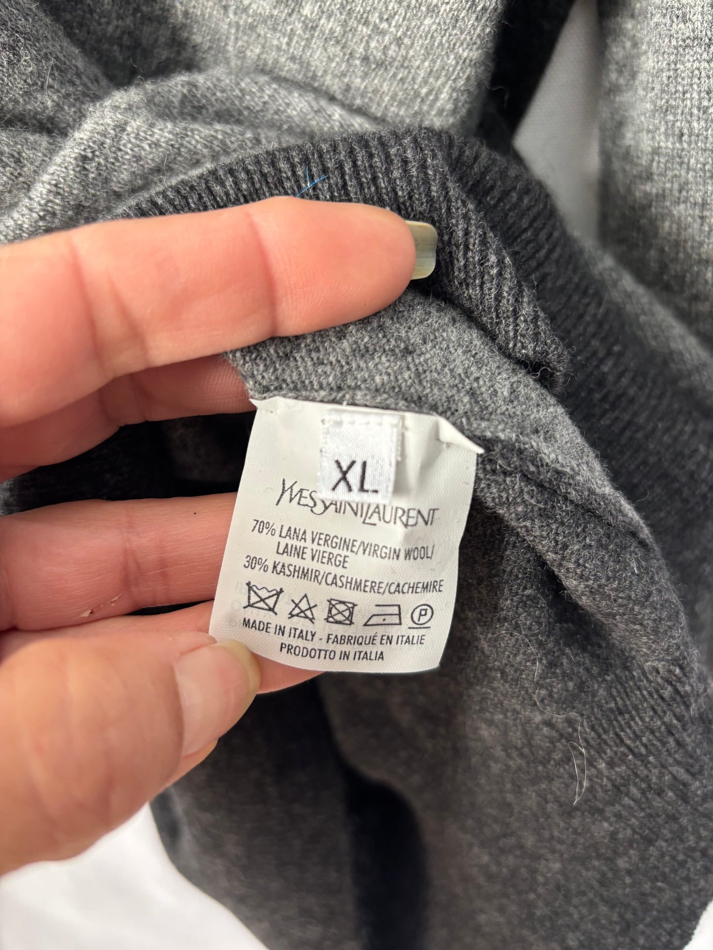 Yves Saint Laurent - Pull - laine & cachemire – Taille XL