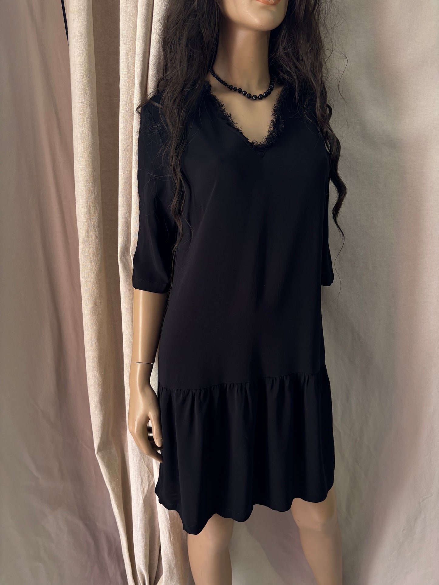 Pinko - Robe noire - fluide taille S élégante femme