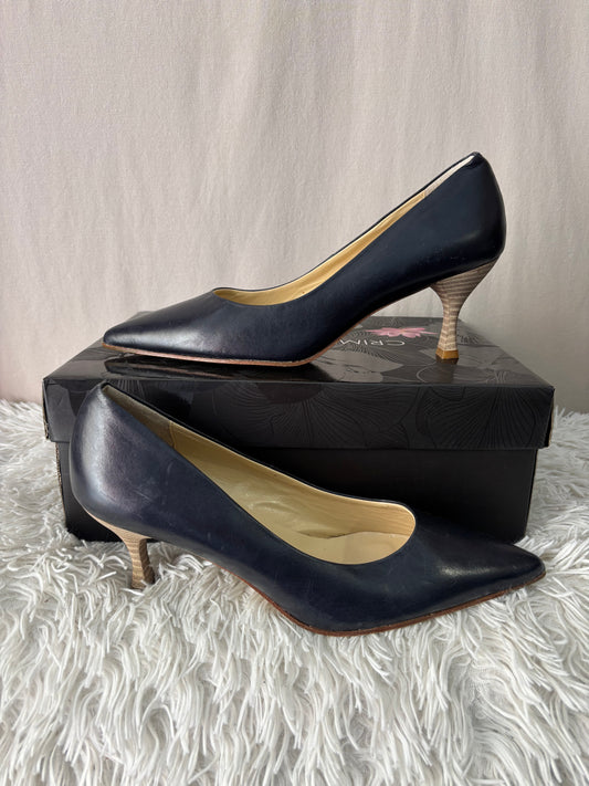 Elisabeth Stuart - Escarpins en cuir noir élégants – intemporels chic - Taille 37