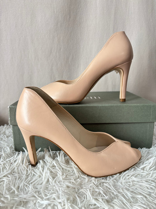 Minelli - Escarpins nude poudré élégants – Taille 38 – Talons fins – Très bon état