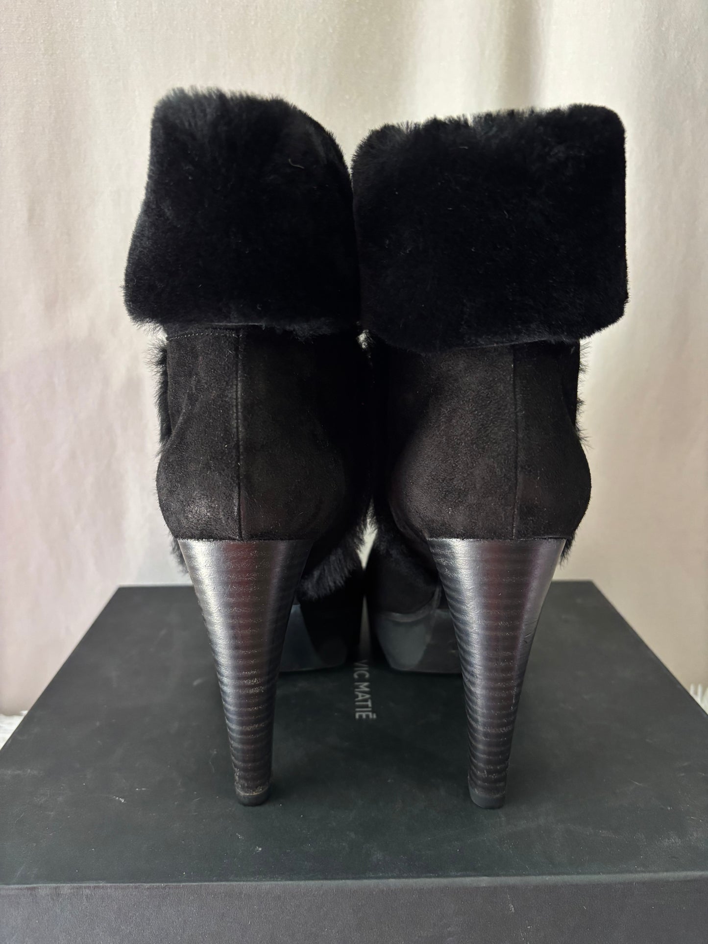Vic Matiē - Bottines -  Skyfall noires – Talon 11,5 cm - Taille 37