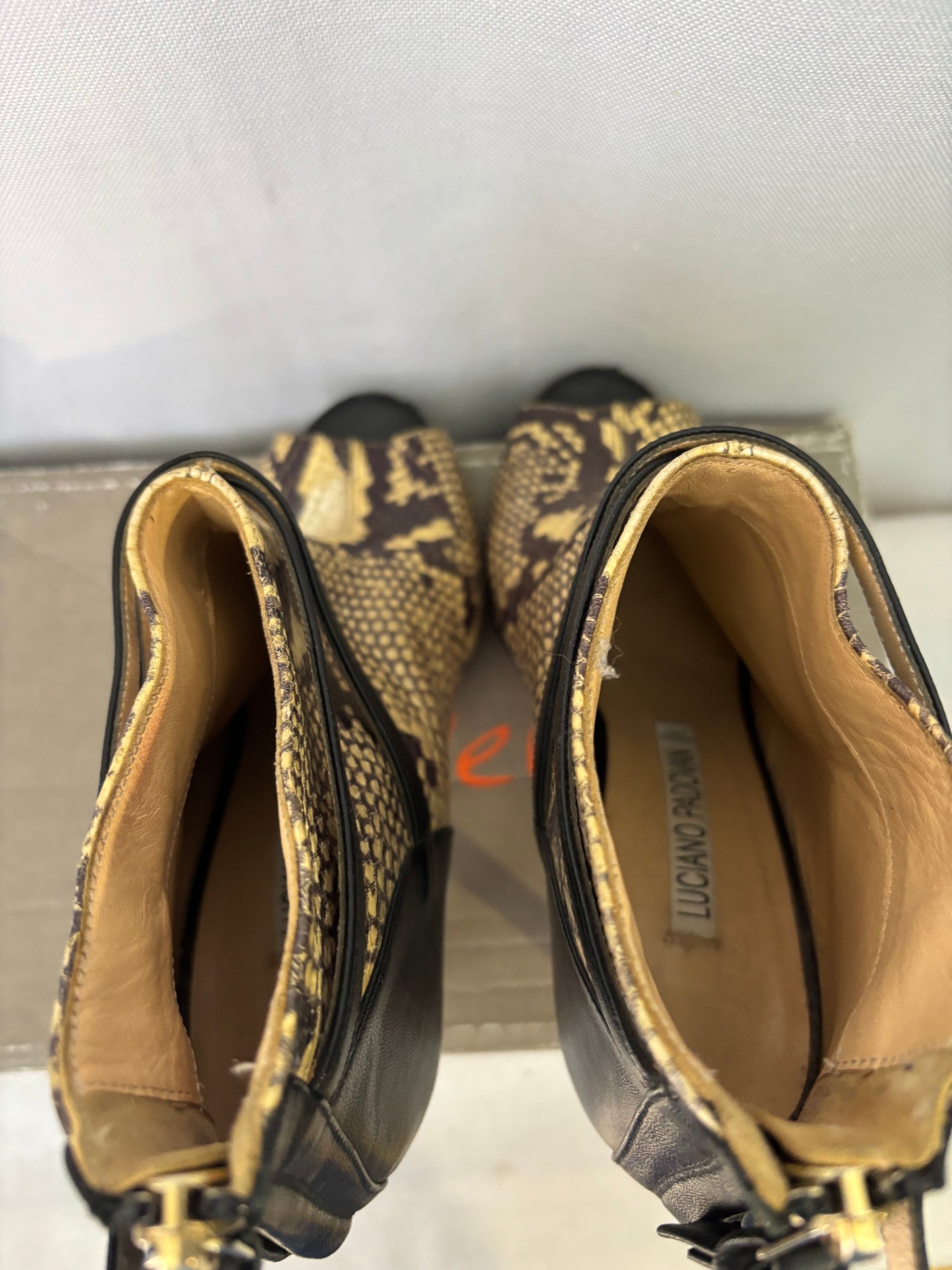 Luciano Padovan -✨ Bottines ouvertes python – Taille 35