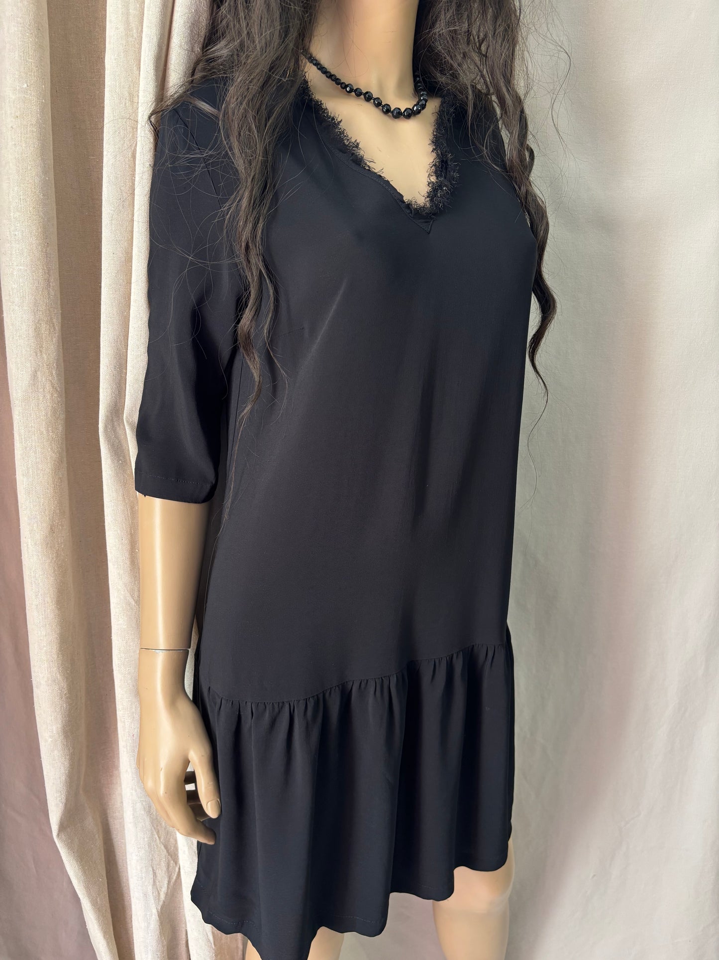 Pinko - Robe noire - fluide taille S élégante femme
