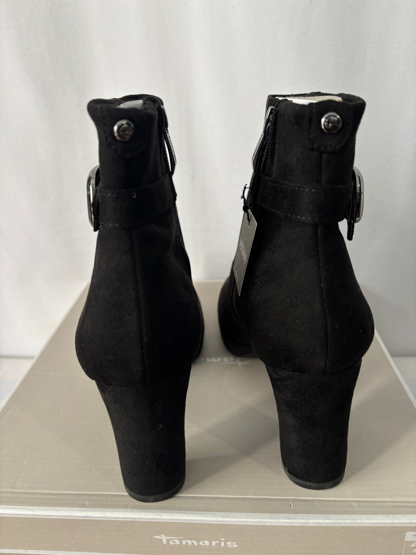 Tamaris - Bottines noires vegan – Neuves avec boîte - Taille 41