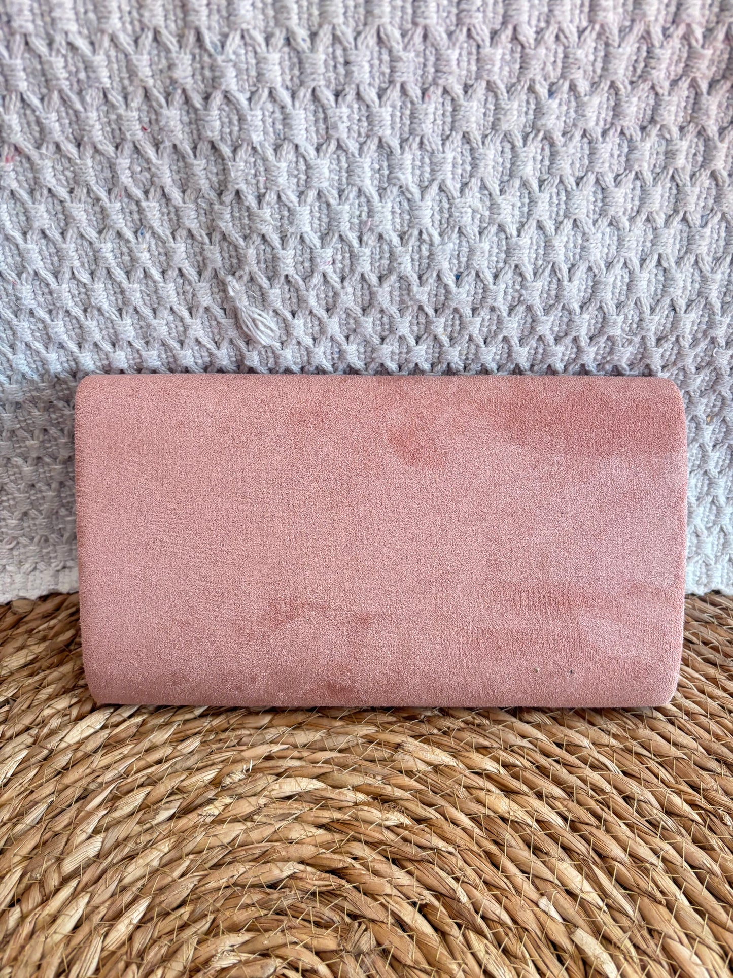 Pochette Tamaris rose poudré effet suédine neuve avec étiquette