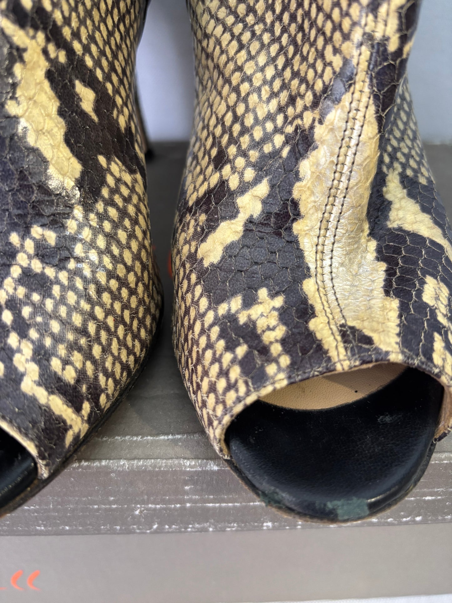 Luciano Padovan -✨ Bottines ouvertes python – Taille 35