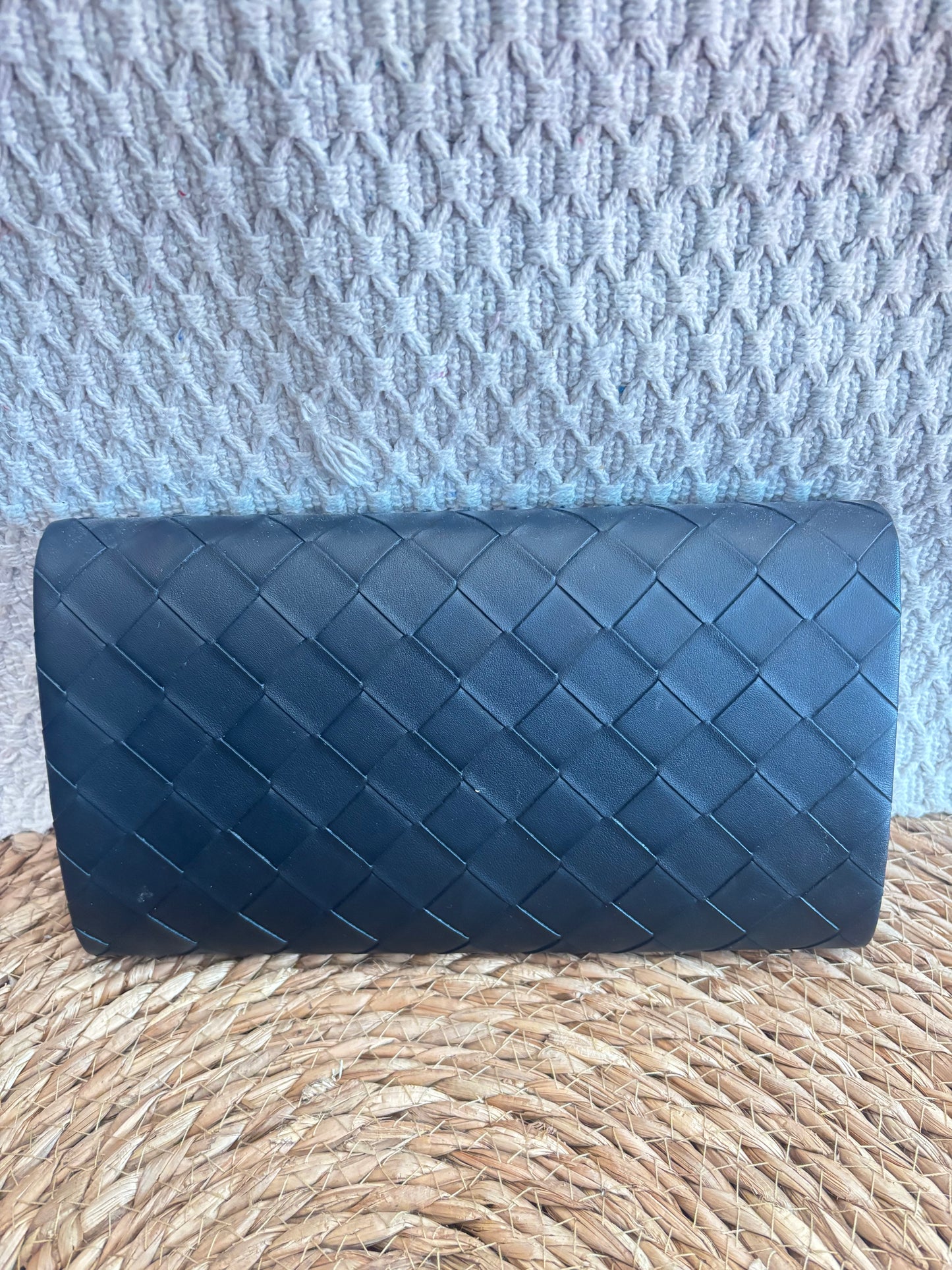 Pochette noire plissée Tamaris de soirée neuve avec étiquette