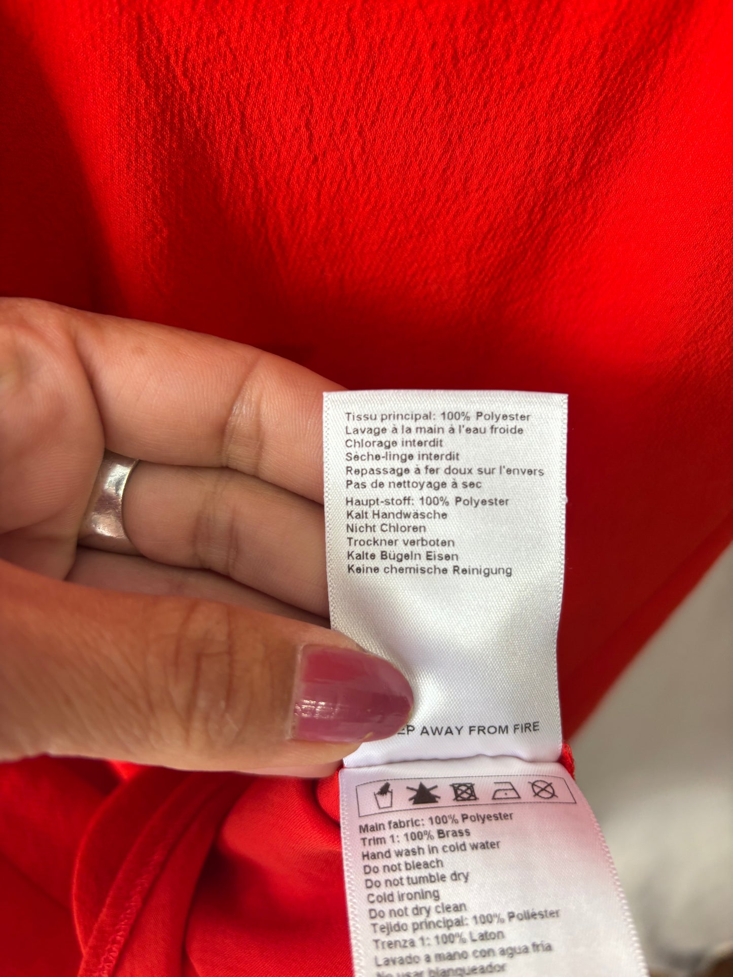 Robe Bash rouge dos nu – Taille 1 – Élégante & fluide femme