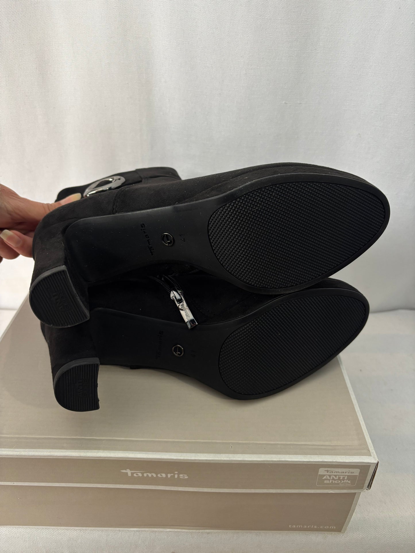Tamaris - Bottines noires vegan – Neuves avec boîte - Taille 41