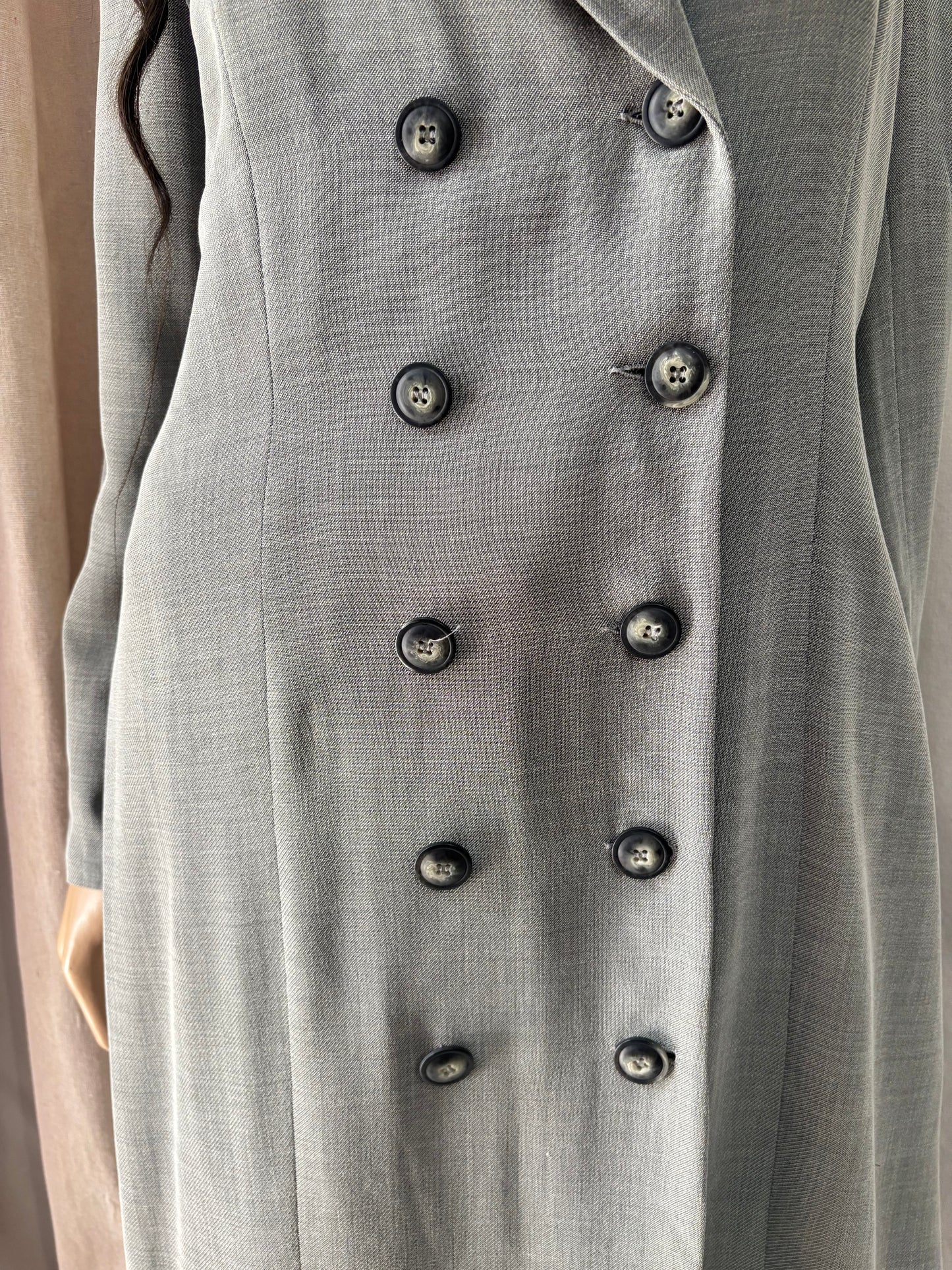 Caroll- Robe blazer grise  – robe élégante femme - taille 42