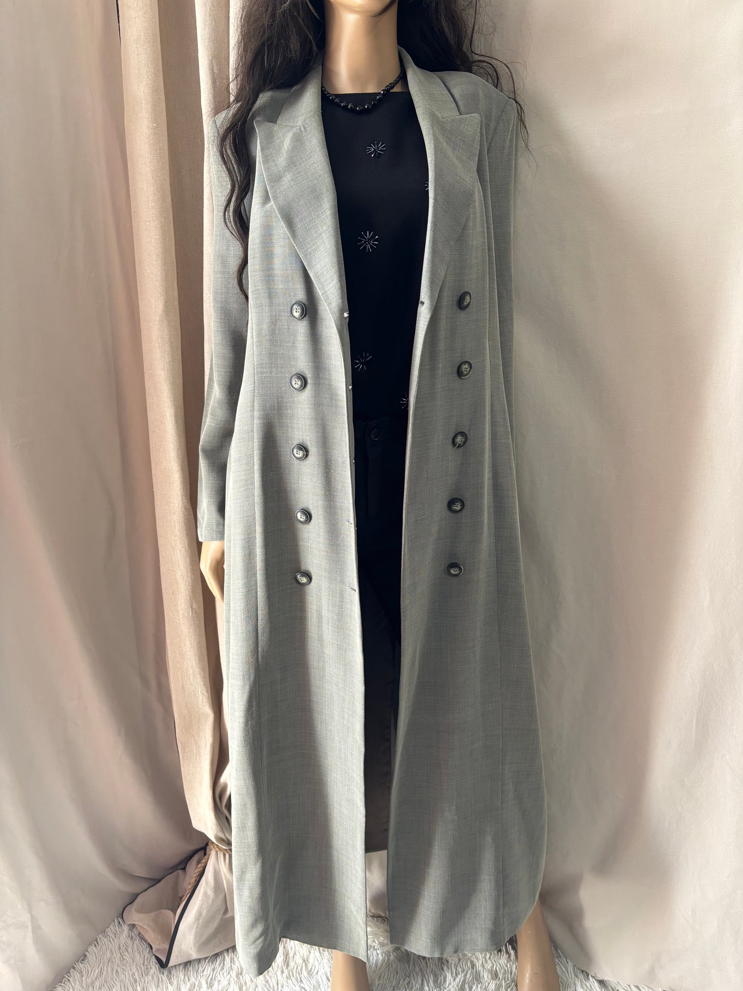 Caroll- Robe blazer grise  – robe élégante femme - taille 42