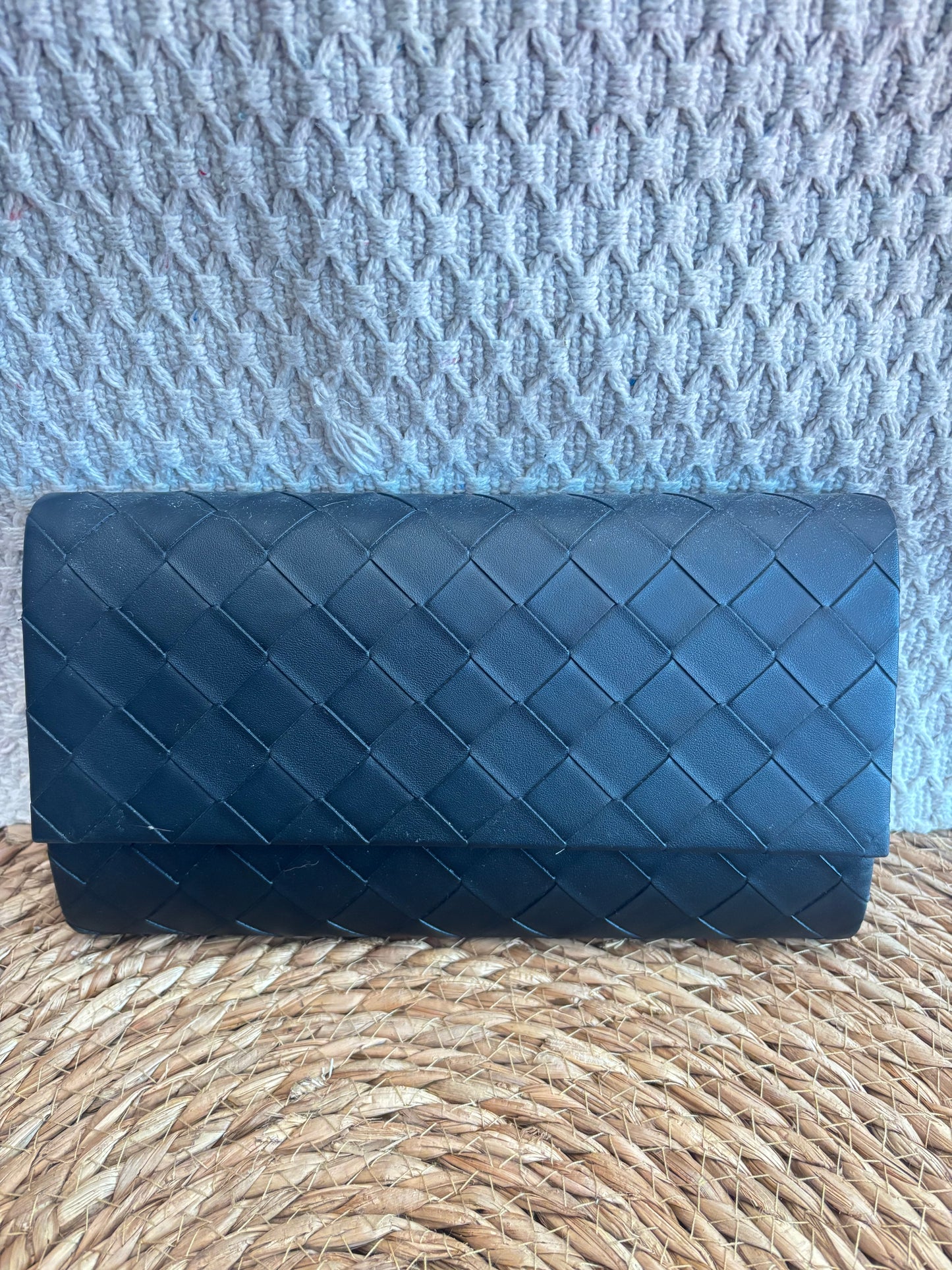 Pochette noire plissée Tamaris de soirée neuve avec étiquette