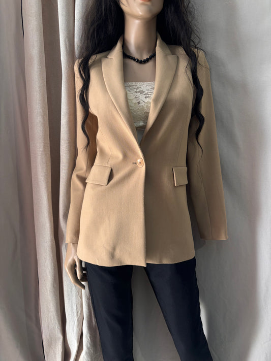 Maje - Veste blazer beige – veste élégante femme - taille 36