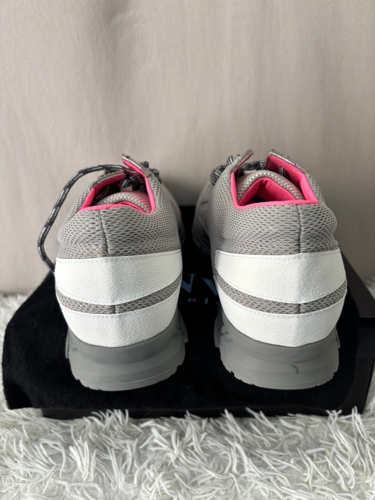 Lanvin -Baskets homme - grises en mesh – Taille 43 (US 9) – Très bon état