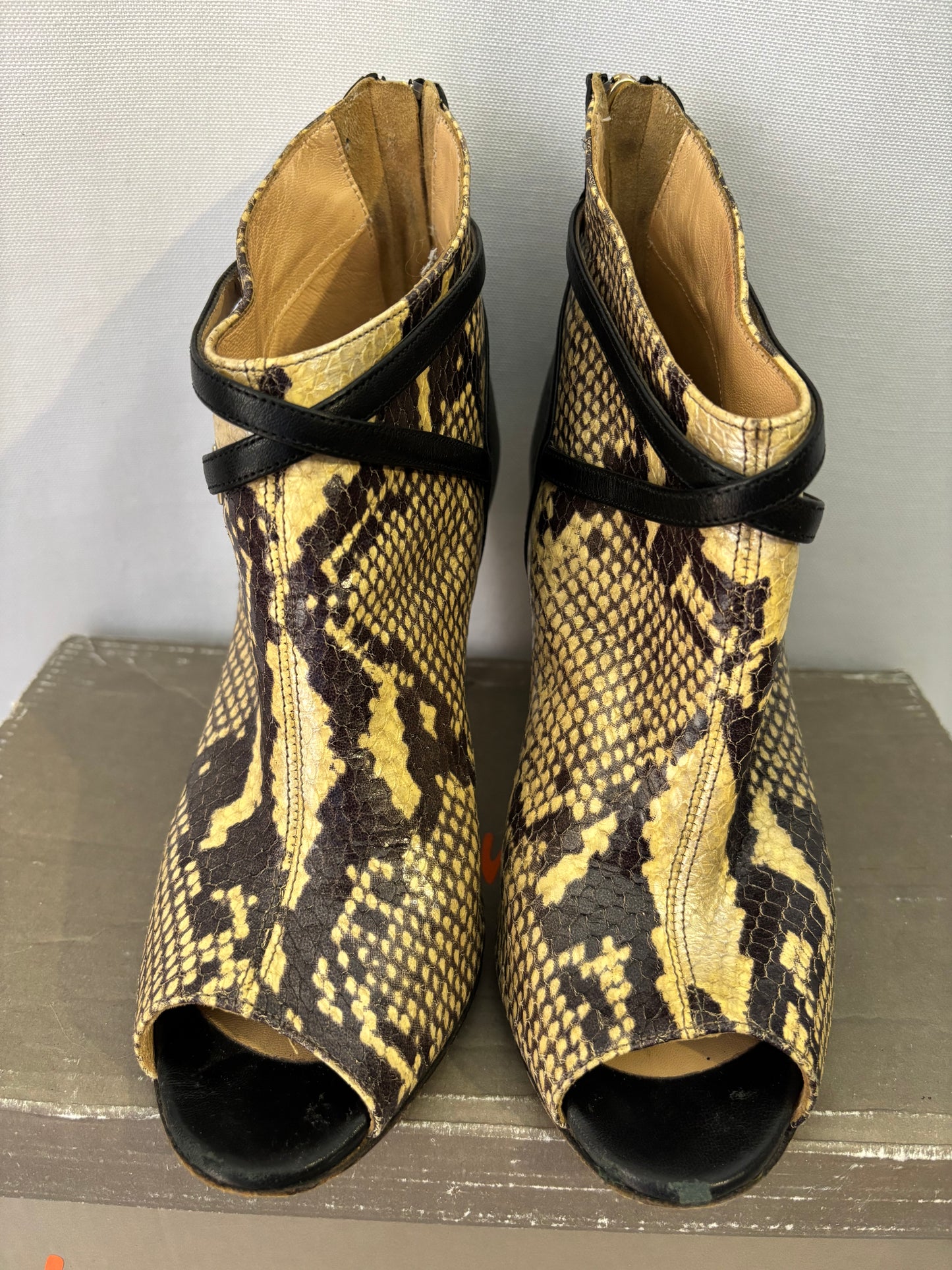Luciano Padovan -✨ Bottines ouvertes python – Taille 35