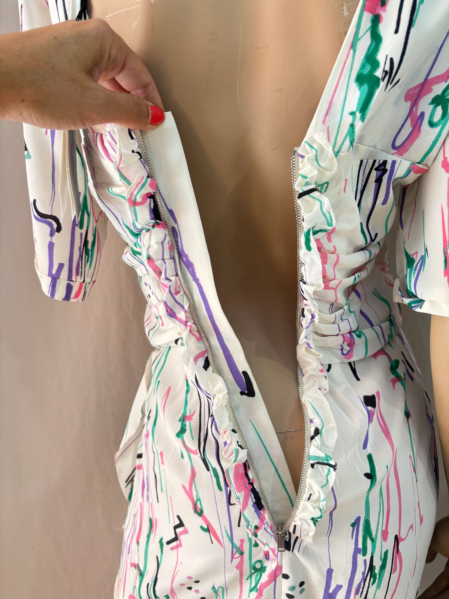 Isabel Marant – Robe Arodie en soie imprimée neuve avec étiquette – T36