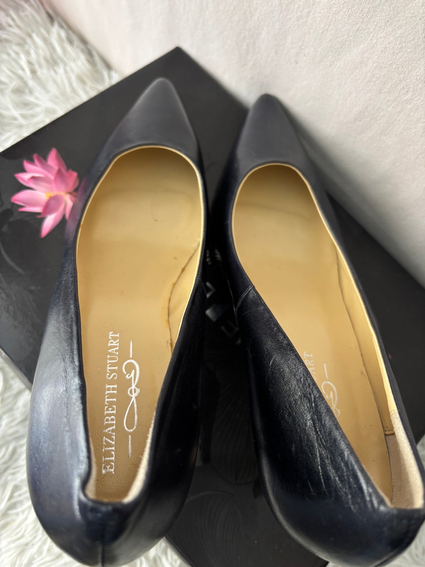 Elisabeth Stuart - Escarpins en cuir noir élégants – intemporels chic - Taille 37