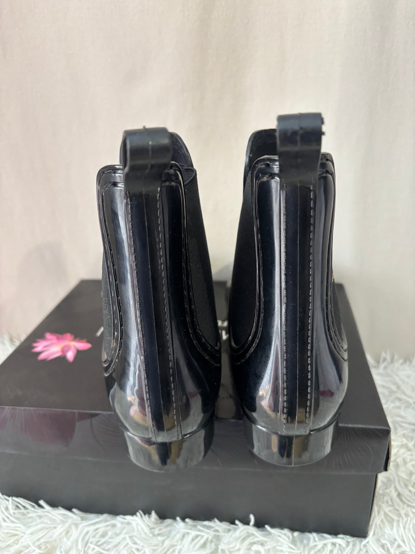 Karl Lagerfeld Paris - Bottes de pluie Chelsea noires  – Taille 39