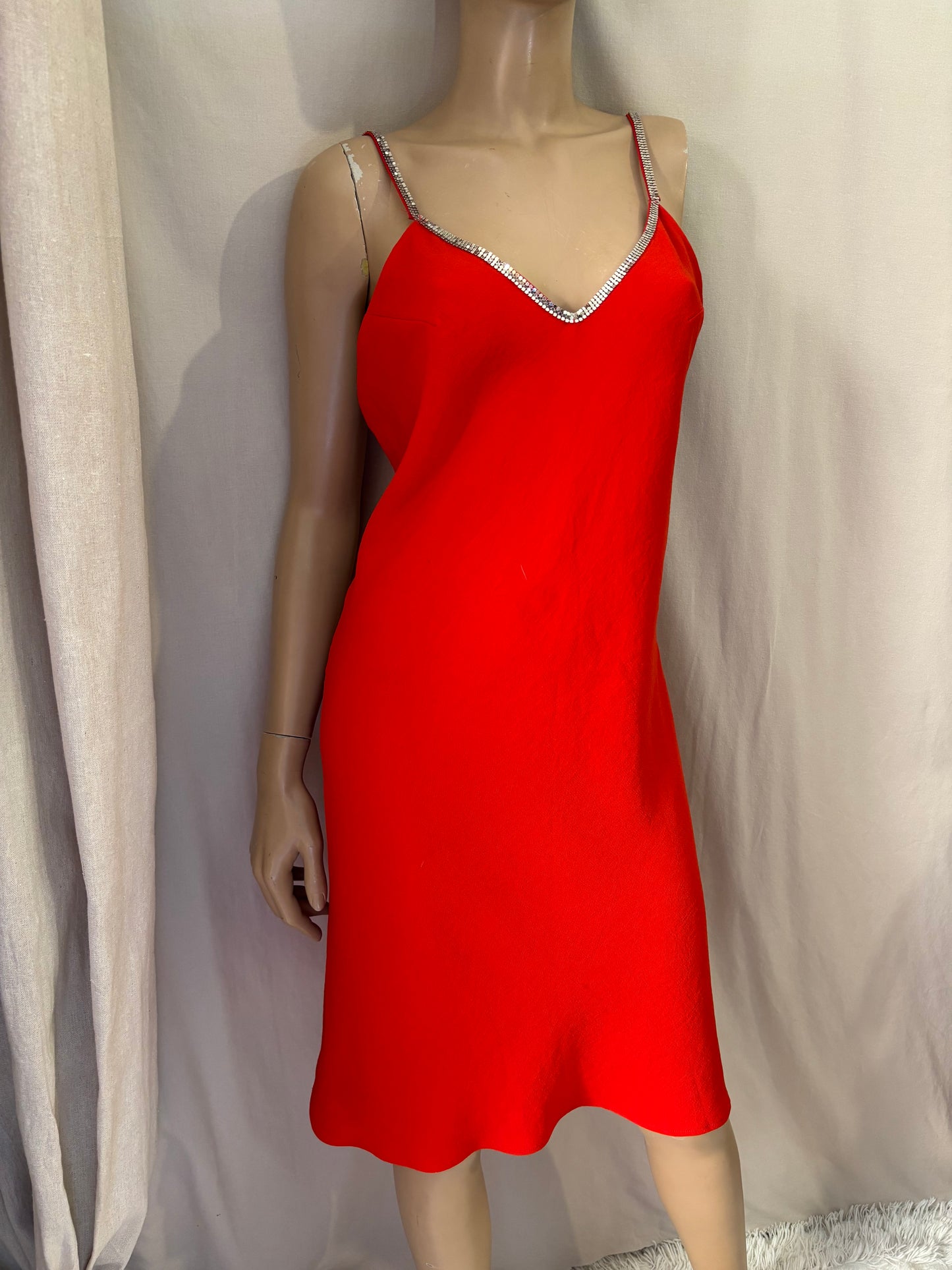 Robe Bash rouge dos nu – Taille 1 – Élégante & fluide femme