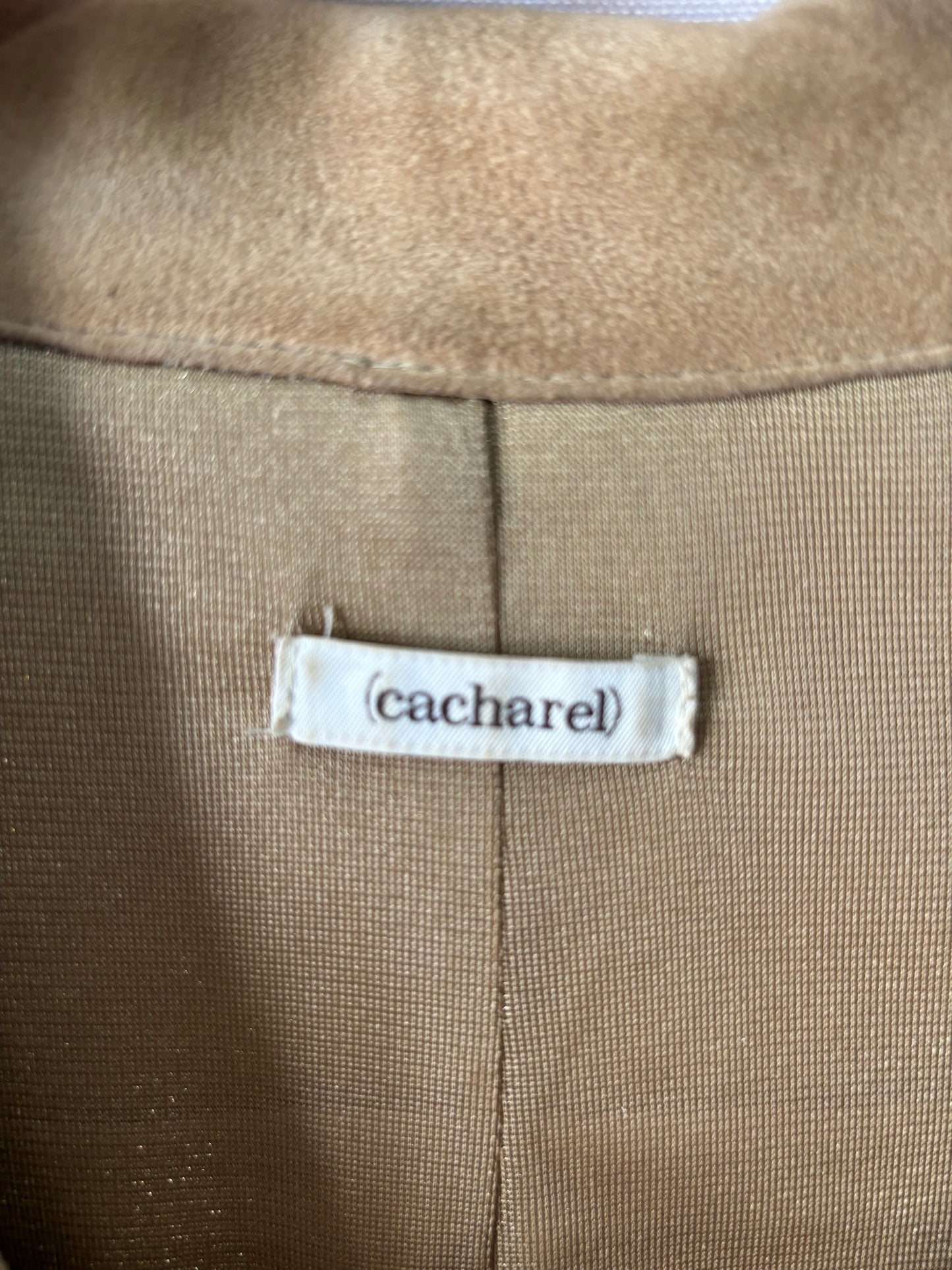 Cacharel - Robe en cuir de chèvre – Beige sable - Élégance intemporelle - Taille 38