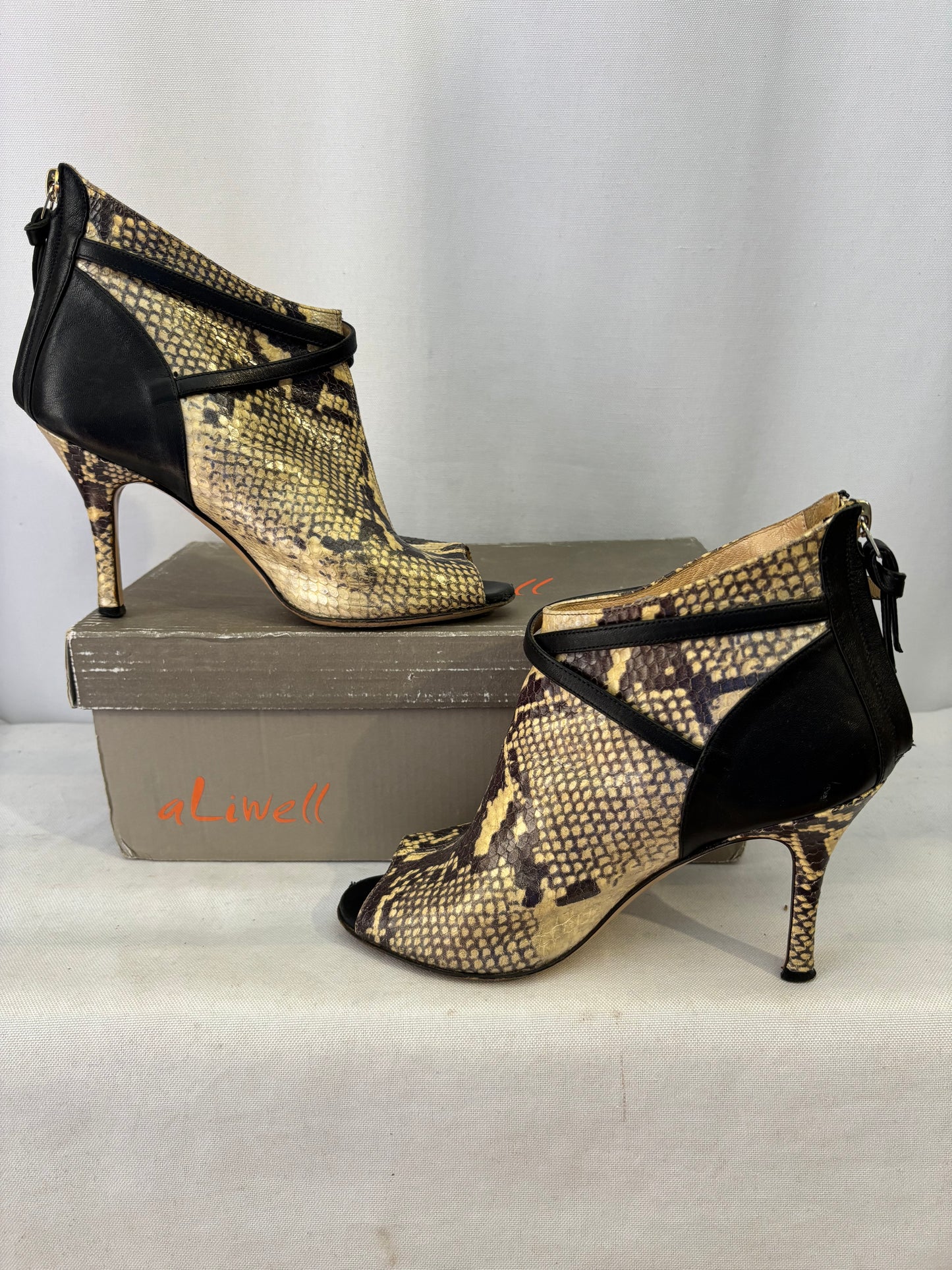 Luciano Padovan -✨ Bottines ouvertes python – Taille 35