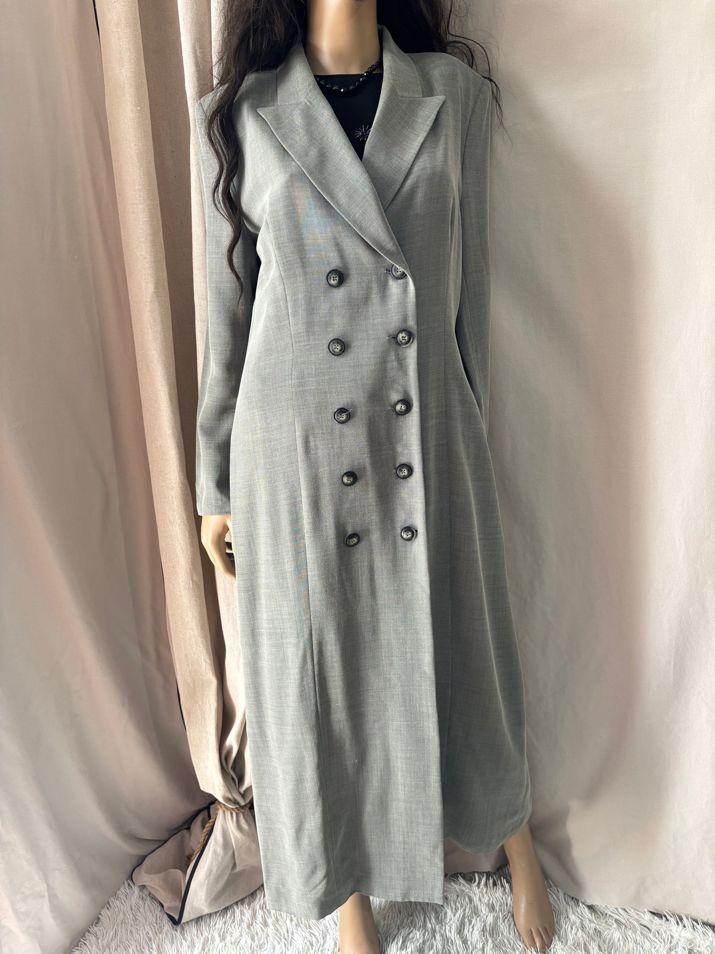 Caroll- Robe blazer grise  – robe élégante femme - taille 42