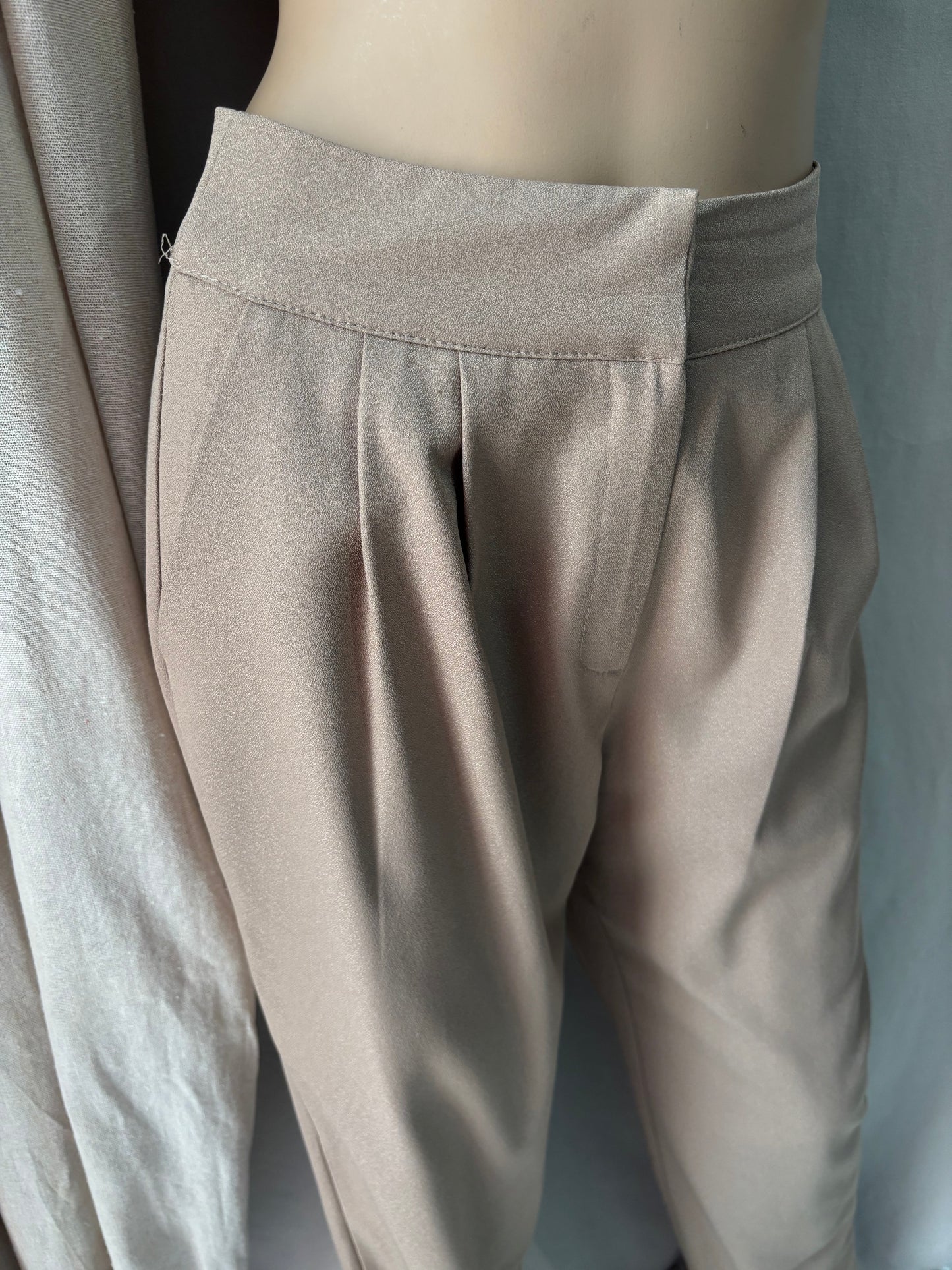 Trendyol - Pantalon beige taille haute élégant – pantalon chic femme - Taille 36
