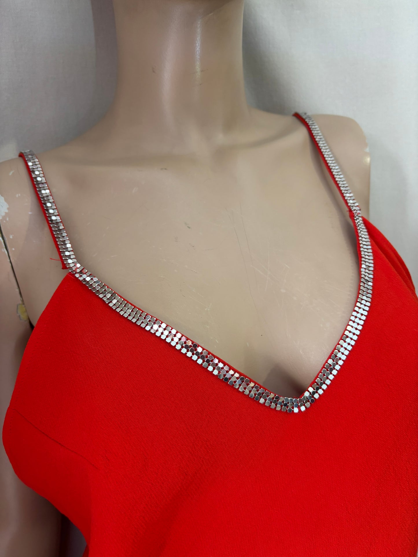 Robe Bash rouge dos nu – Taille 1 – Élégante & fluide femme