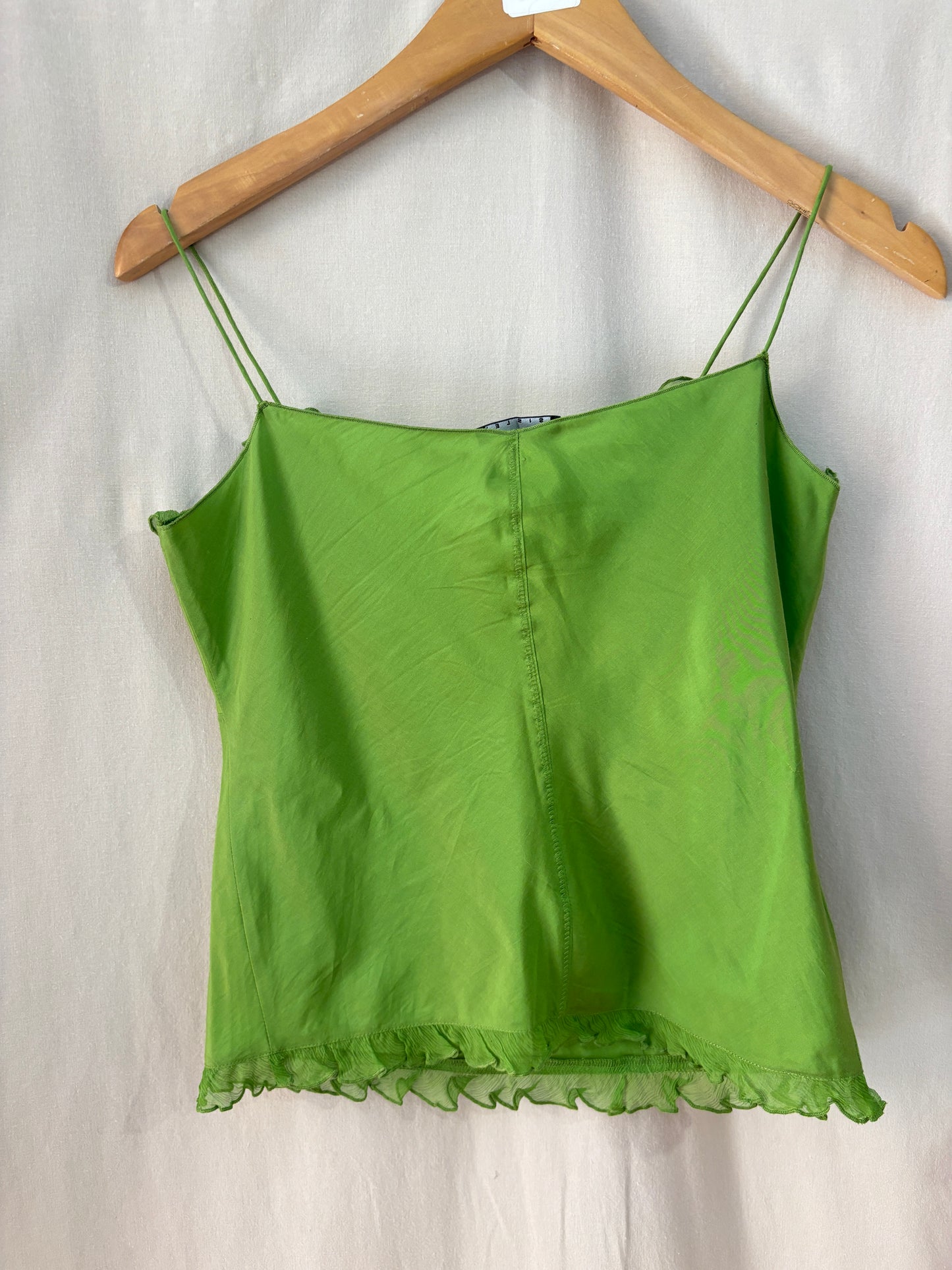 Sisley Seidentop Limettengrün - Größe XS