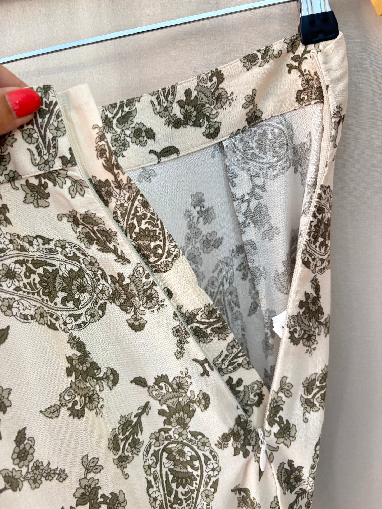 Zara pantalon fluide imprimé cachemire - Taille L