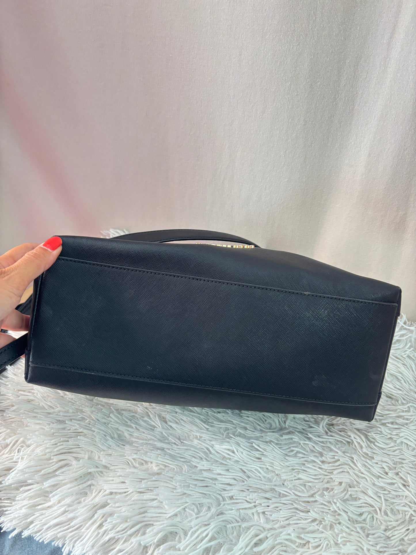 Sac Michael Kors Noir en Cuir Saffiano - Sac Porté Épaule & Bandouliére - Femme